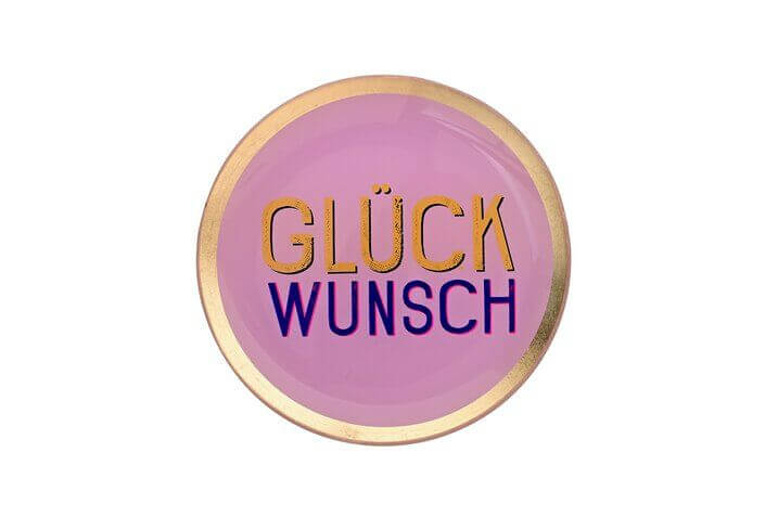 Love Plates, Glasteller M Glückwunsch