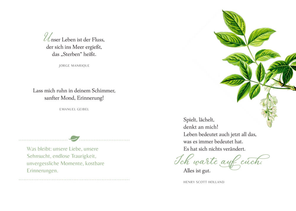 Schöner lesen! No. 35: Alles hat seine Zeit (Trauer)