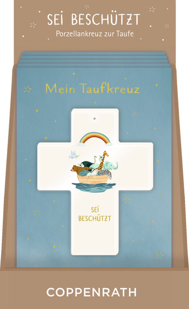 Mein Taufkreuz (Porzellan) - Sei beschützt Mein Taufkreuz (Porzellan) - Sei beschützt
