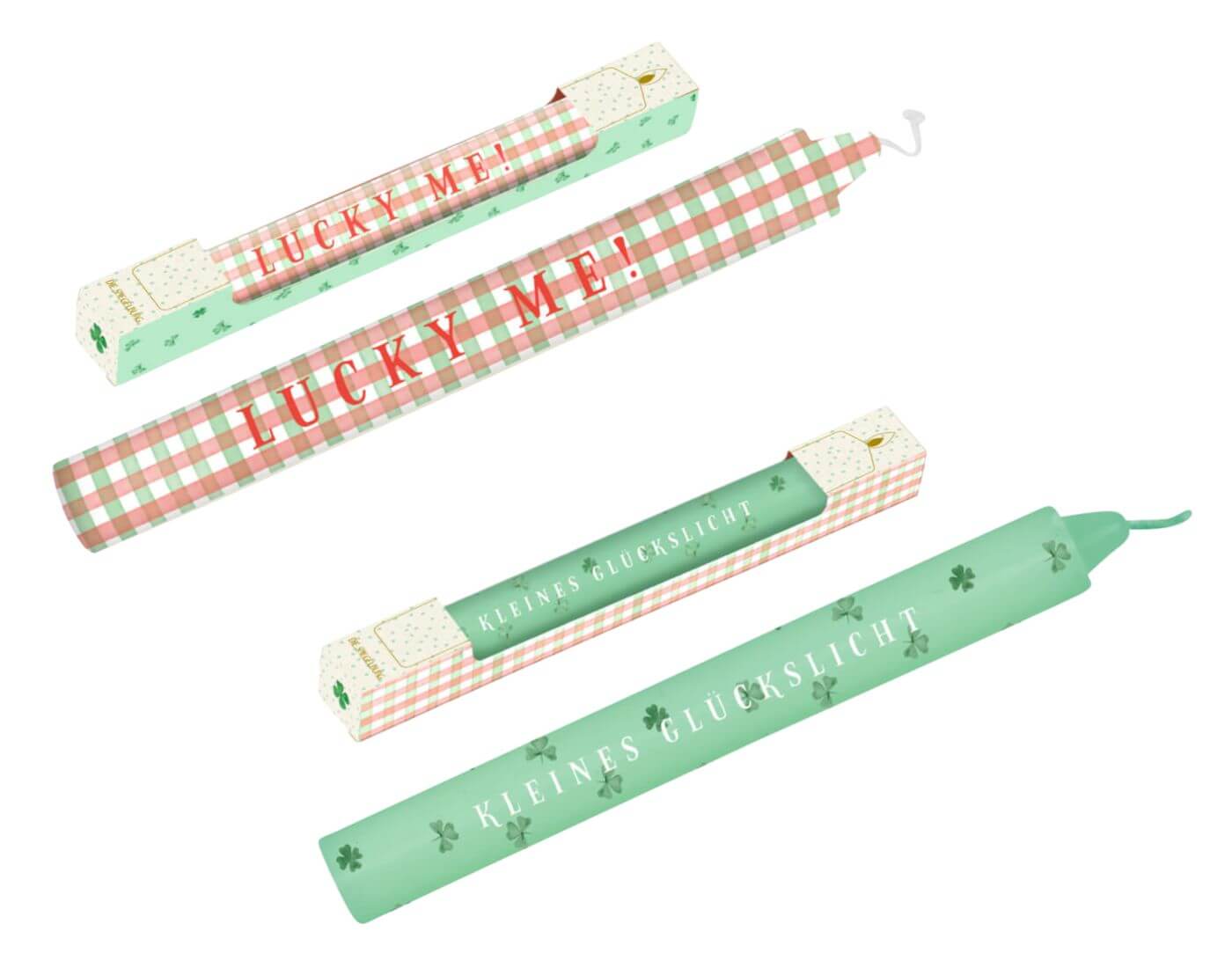 Stabkerze Glückslicht - Viel Glück (einzeln)