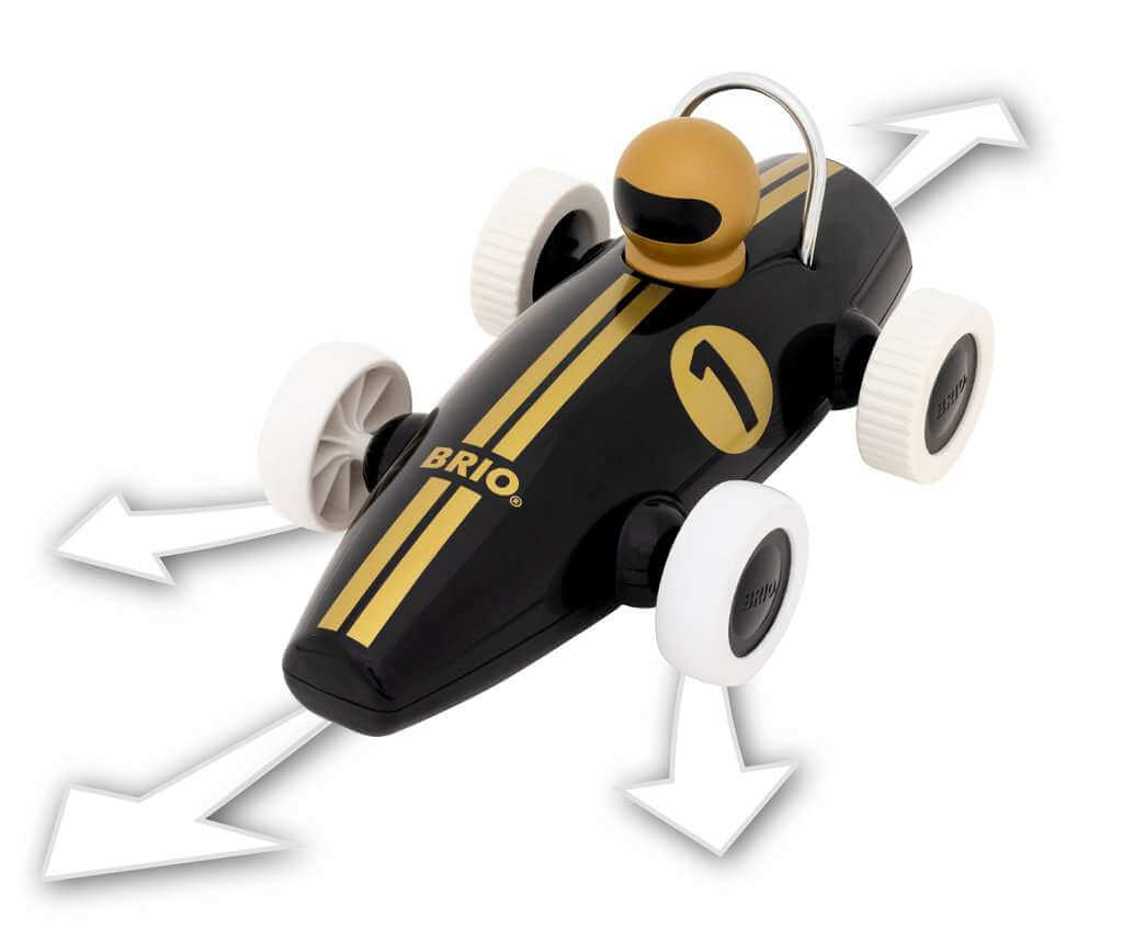 RC Rennwagen Schwarz/Gold (Remote Control / ferngesteuert)