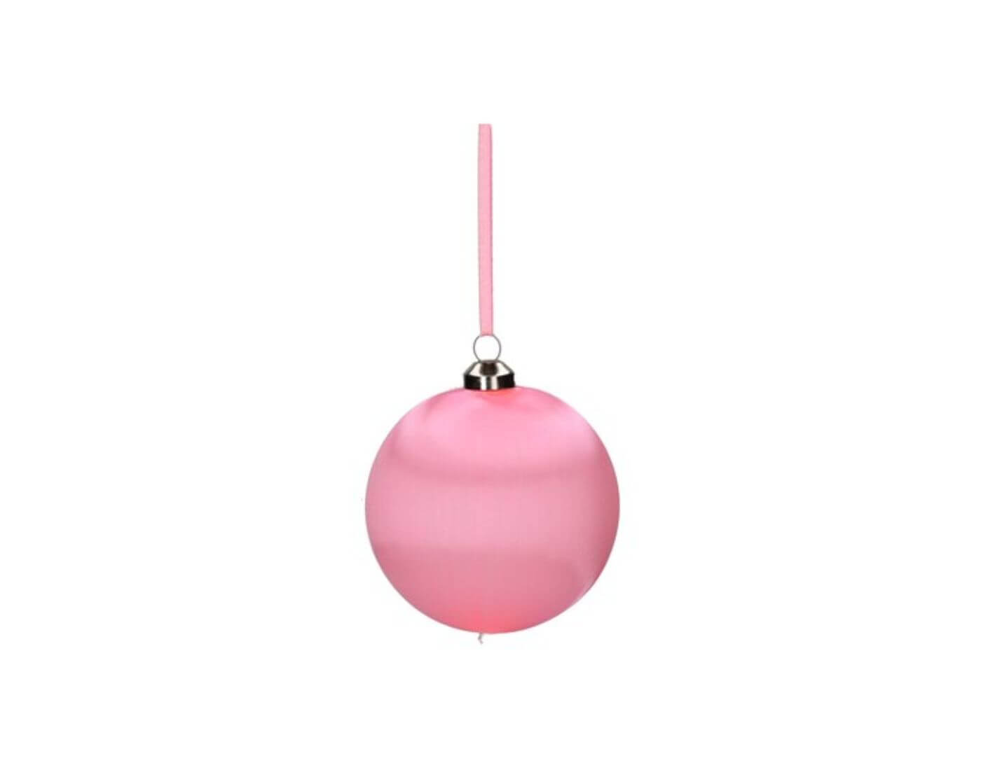 Chinois, Weihnachtskugel, 8cm, hellrosa