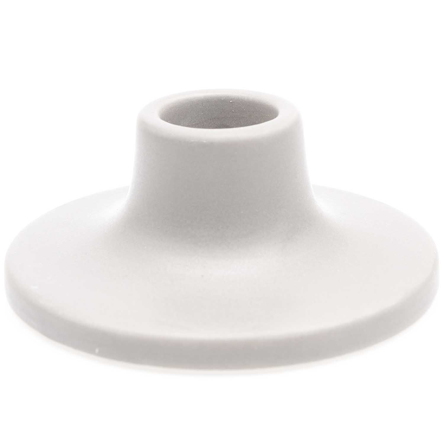 Porzellankerzenhalter, weiß, 8x8x3,5cm Kerzenständer