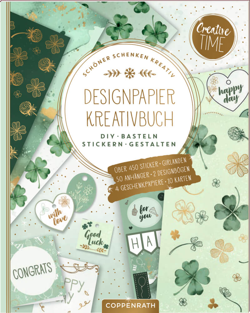 Designpapier-Kreativbuch: Good Luck (Creative Time)