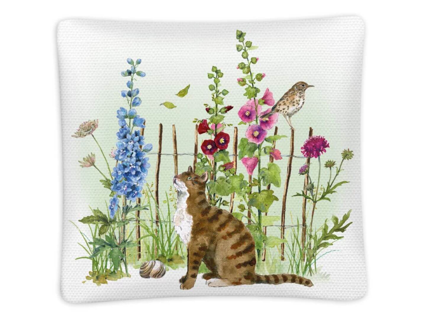 Duftkissen Lavendel - Stockrosen und Katzen