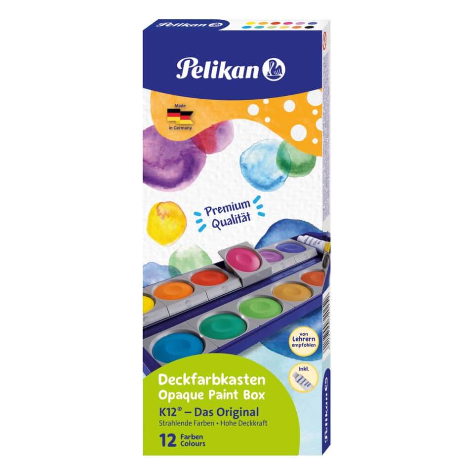 Deckfarbkasten 735K, 12 Stück PELIKAN
