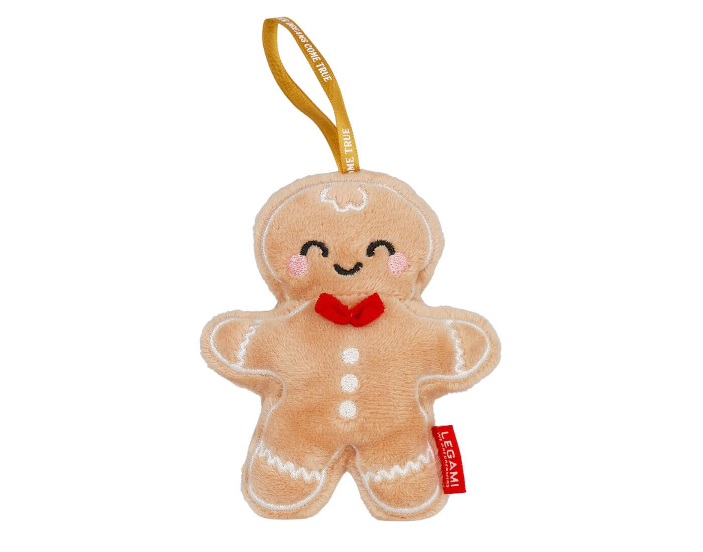 Weihnachtsdekoration aus Plüsch - Lebkuchenmann - Oh-Oh-Ohrnaments