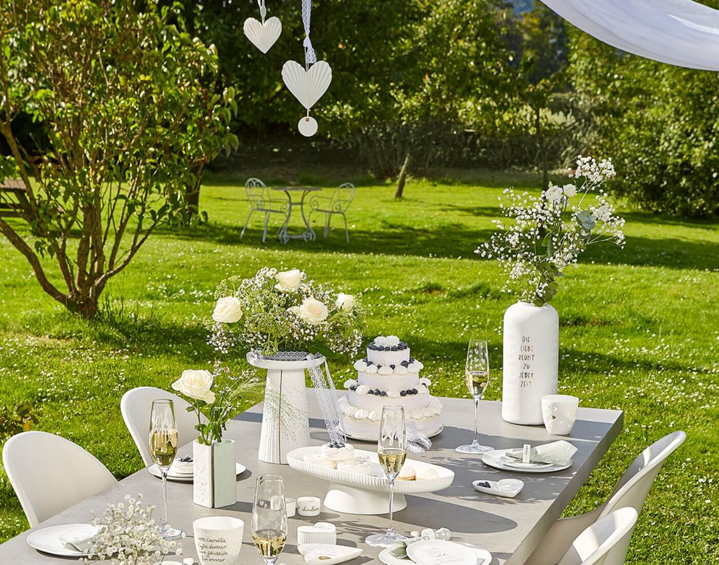 Hochzeit. Herzanhänger - Plissiertes Herz unten