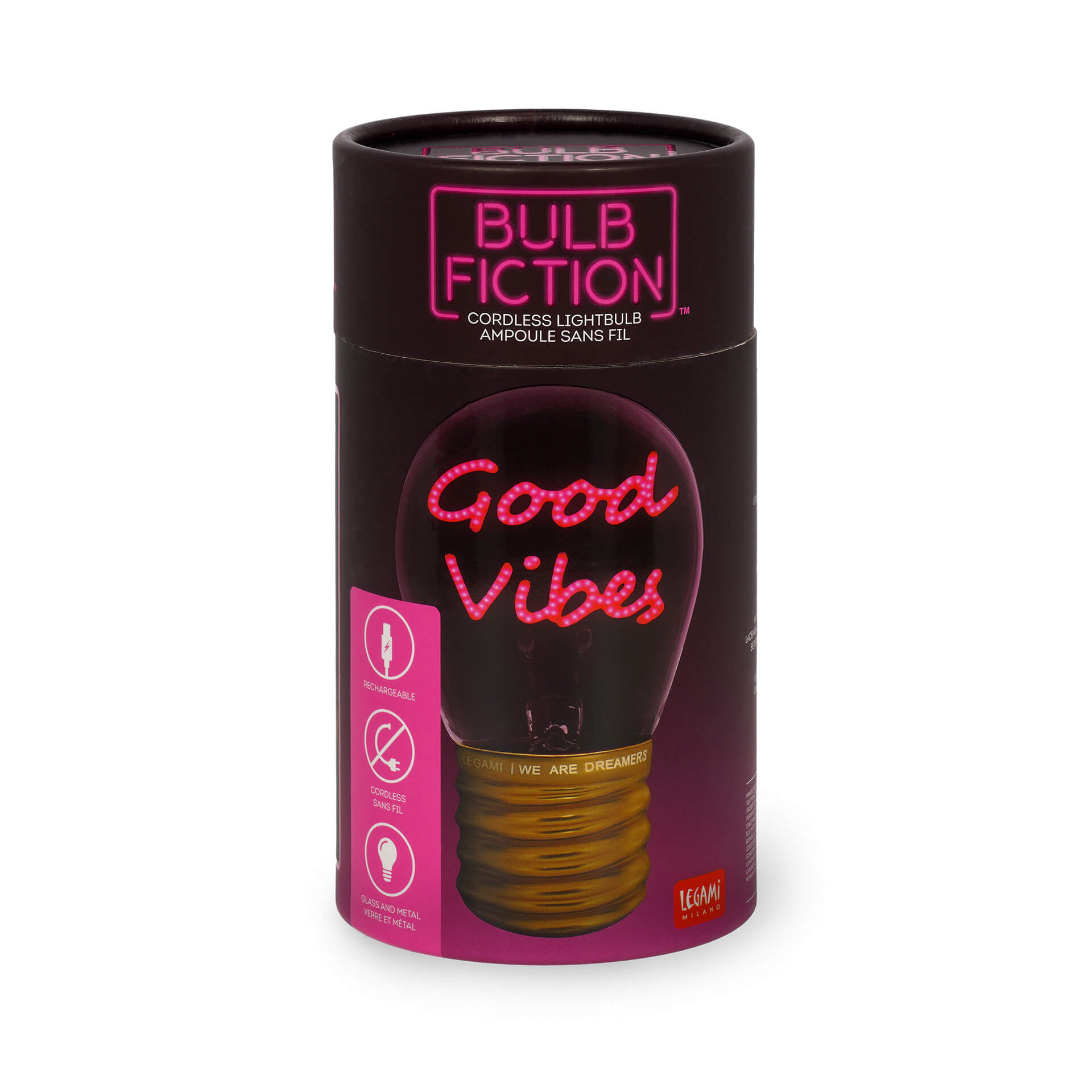 Tischlampe in Glühbirnenform - Good vibes