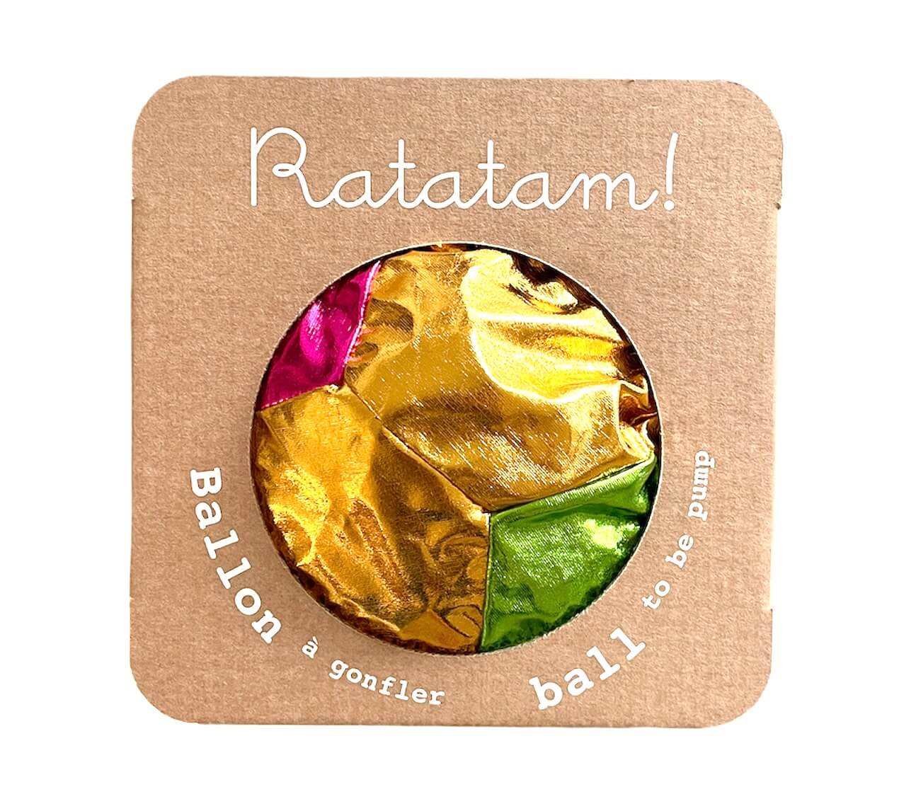 PACKAGING-2-1 Ball Stofffußball 22 cm – Silber Blau Rot - aufblasbar