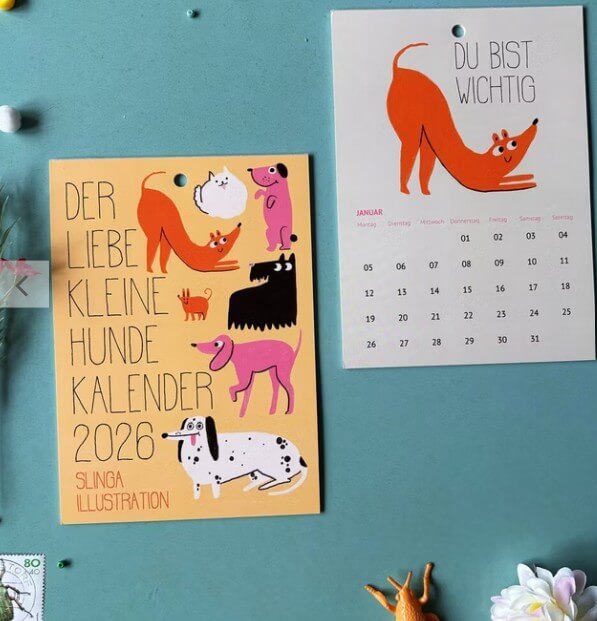 Der kleine liebe Hunde Kalender 2026