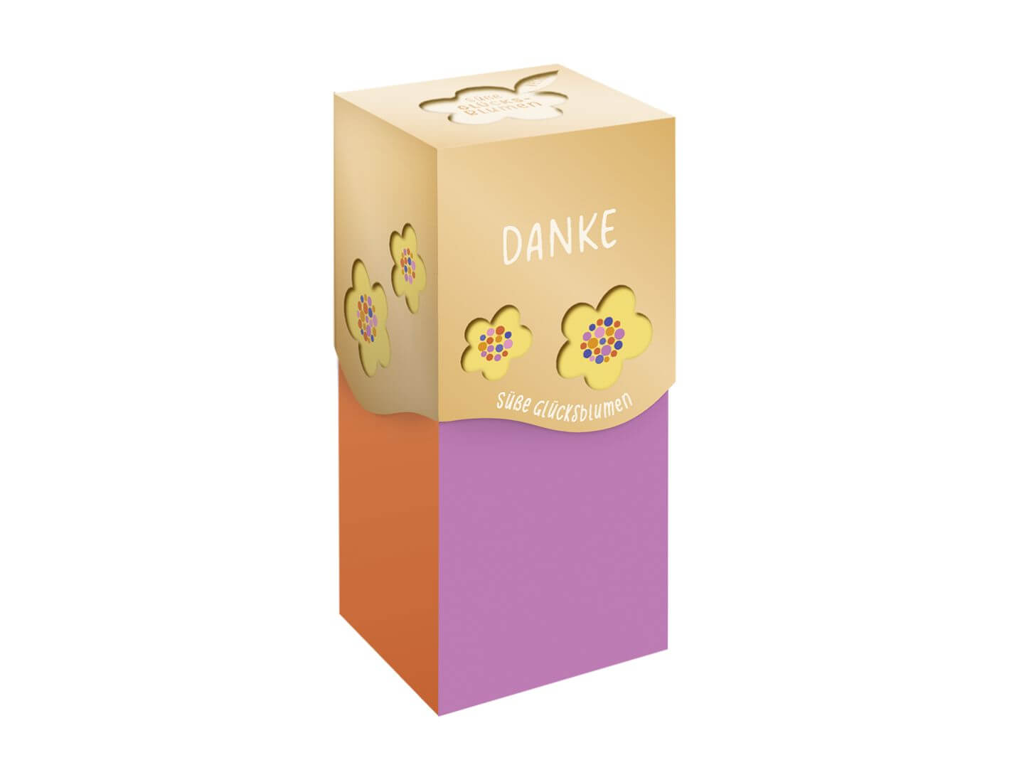 Süße Glücksblumen Danke