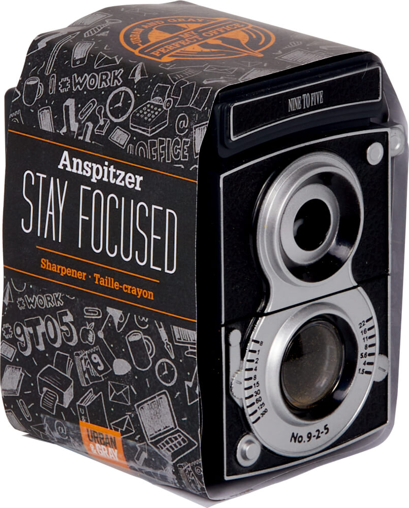 4029753186652 Kamera-Anspitzer STAY FOCUSED - Urban&Gray