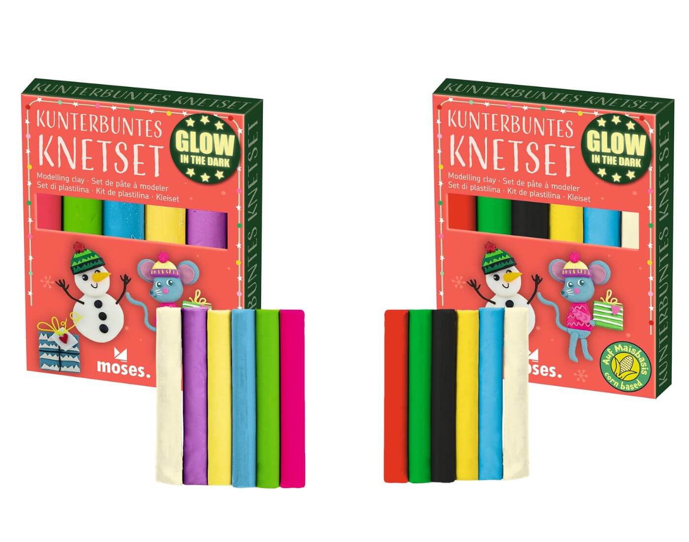 Kunterbuntes Knetset Glow (einzeln)