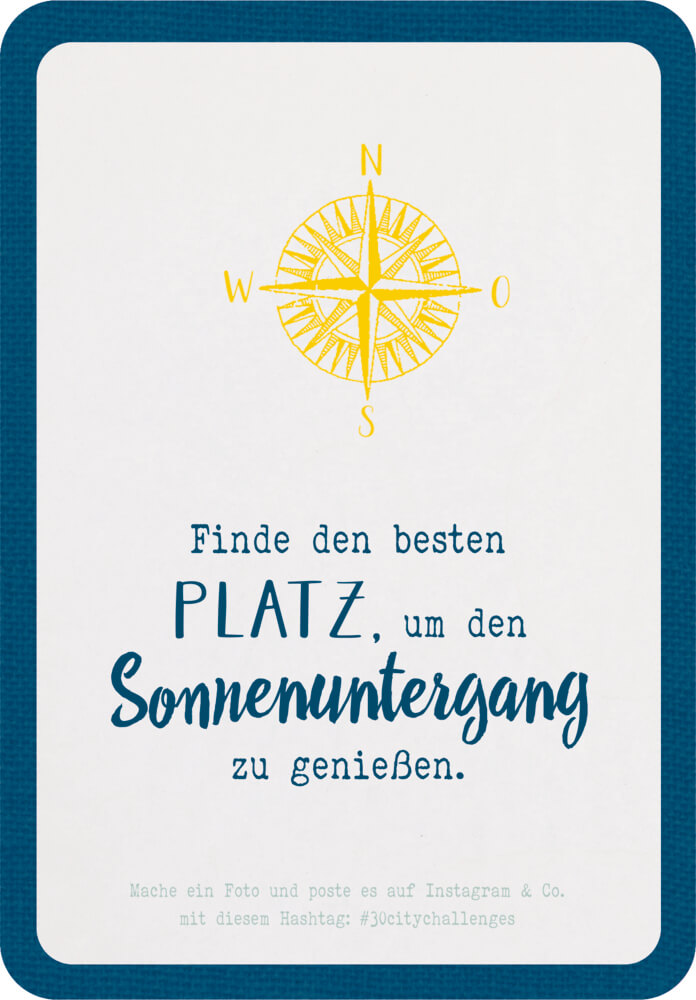 30 Challenge-Karten - 30 City Challenges (Reisezeit)