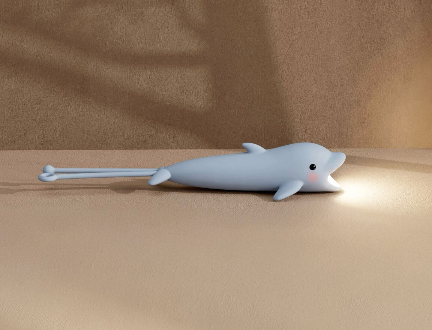 Silikon-Taschenlampe - Delfin