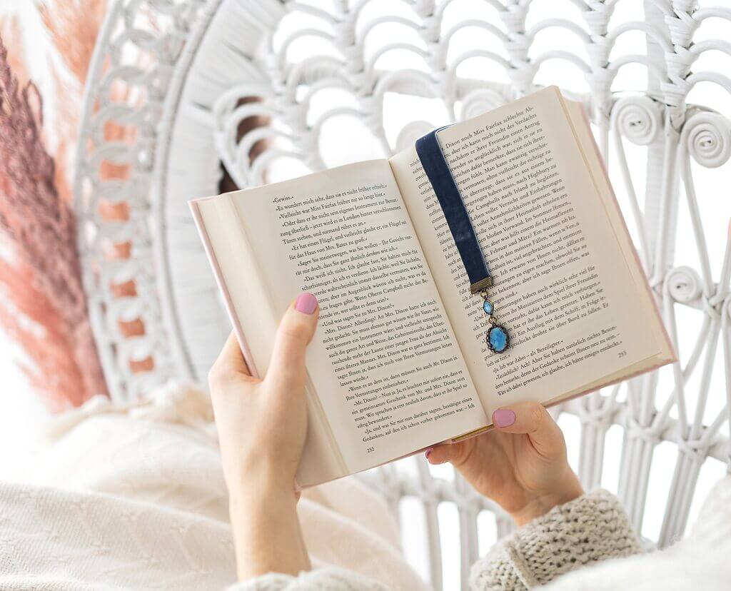 Just One More Chapter Lesezeichen mit Charms Jane Austen Vintage (einzeln)