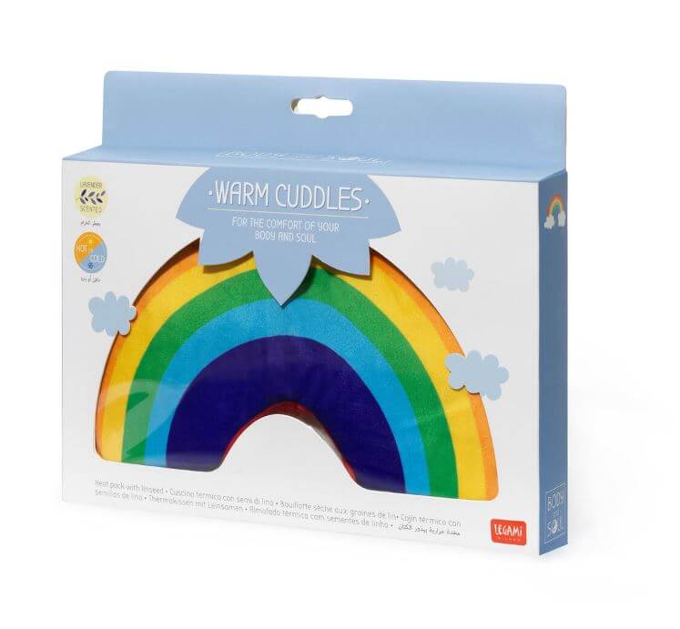 1-20 Thermokissen mit Leinsamen - Warm Cuddles - Rainbow