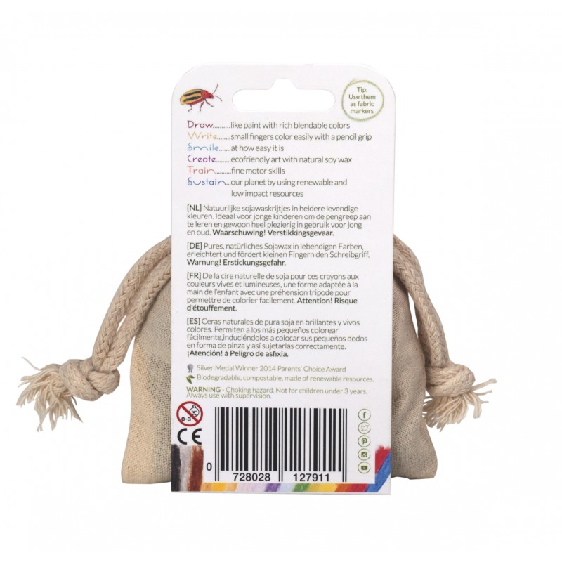 Crayon Rocks Wachsmalsteine Mini, 8 Farben