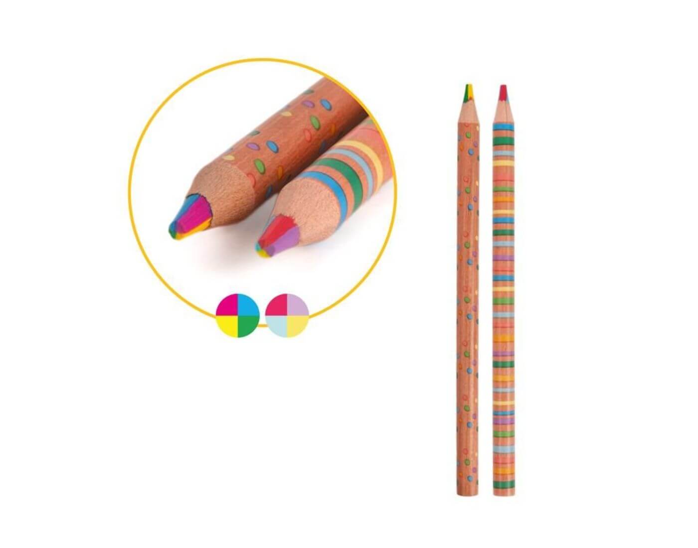 Regenbogen- Buntstifte 2er-Geschenkset