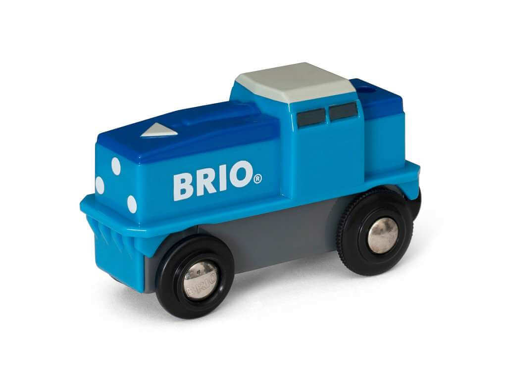 Blaue Batterie Frachtlok