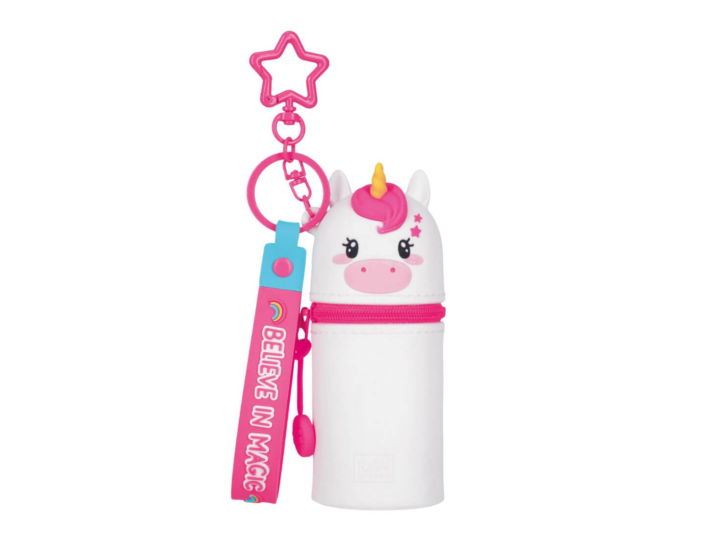 Münztasche mit Schlüsselanhänger Einhorn - Mini Kawaii