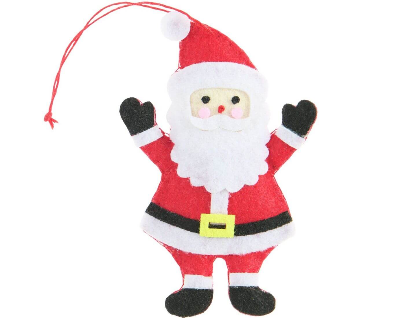 Aufhänger Filz-Weihnachtsmann Rot/Weiß