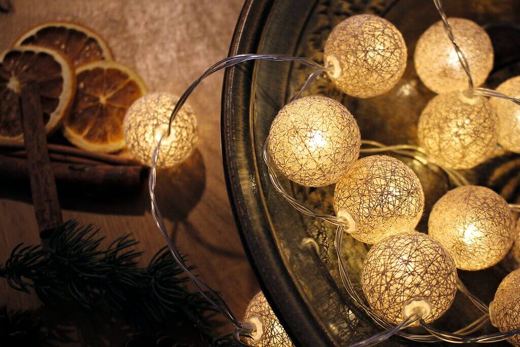 4033477167699_Stimmung-1 Lichterkette Glitzerkugel (Silber oder Gold)