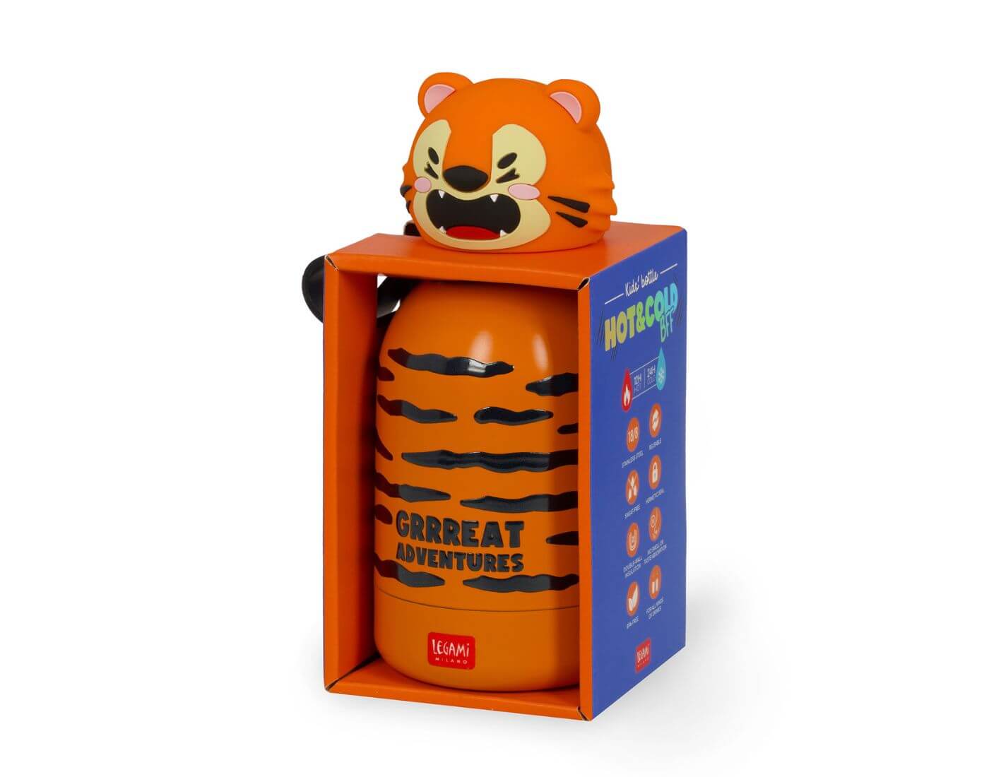 Thermosflasche für Kinder - Hot&Cold BFF - Tiger