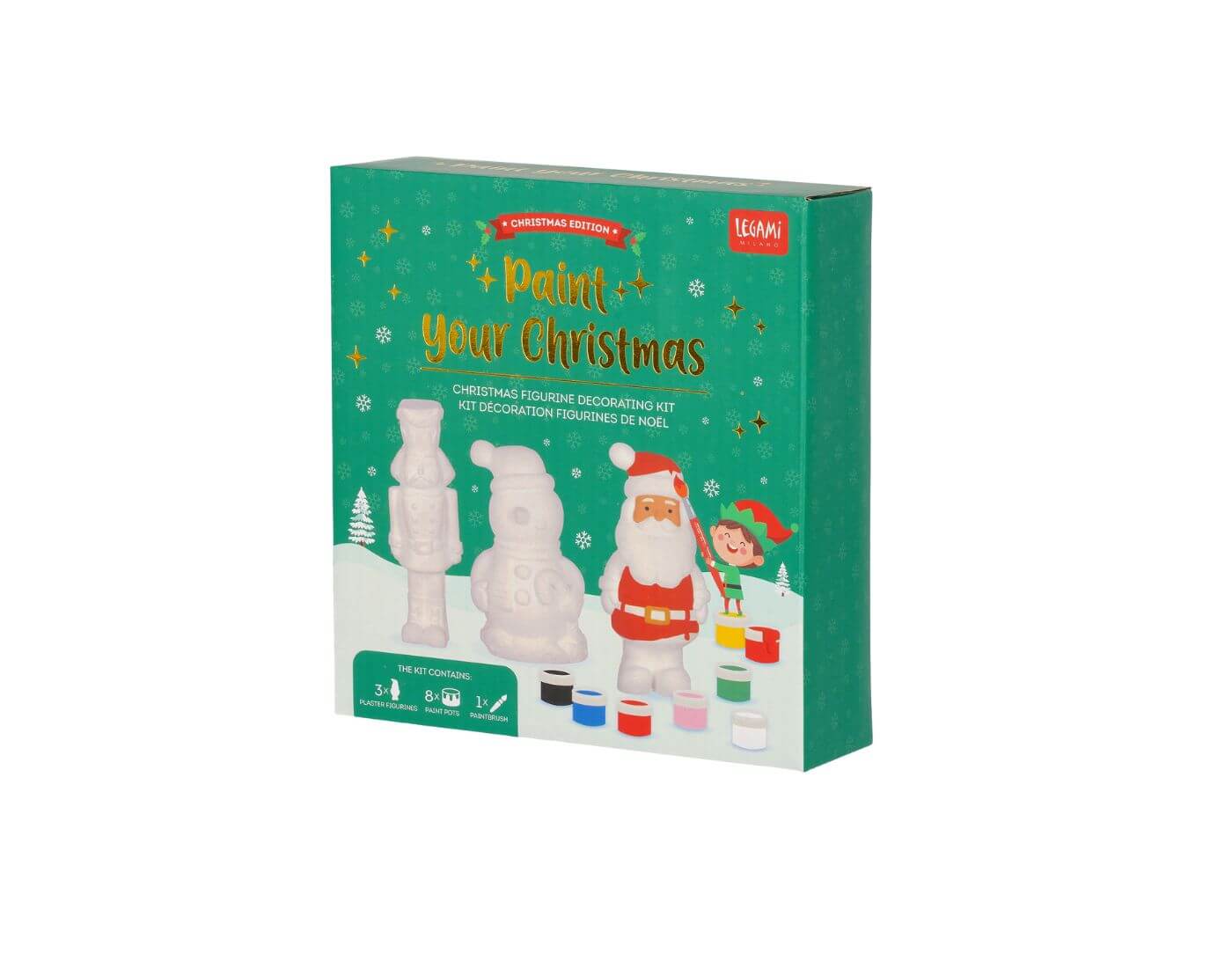 Weihnachtsfiguren-Dekorationsset - Paint Your Christmas