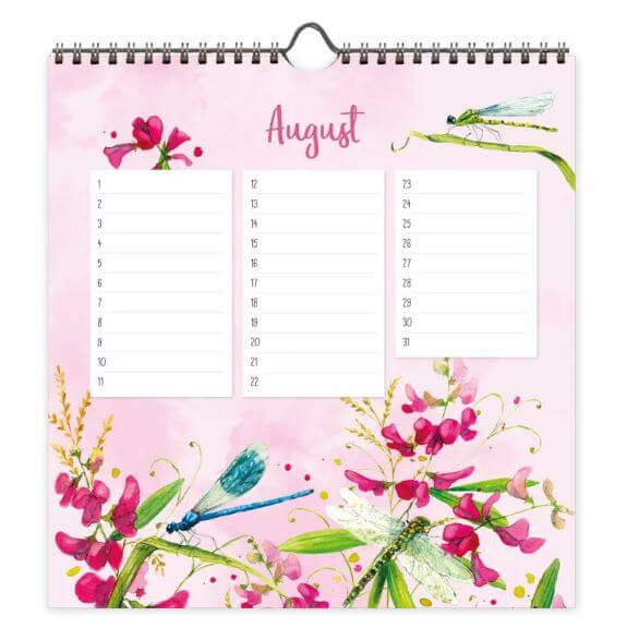 Geburtstagskalender Blumenwiese