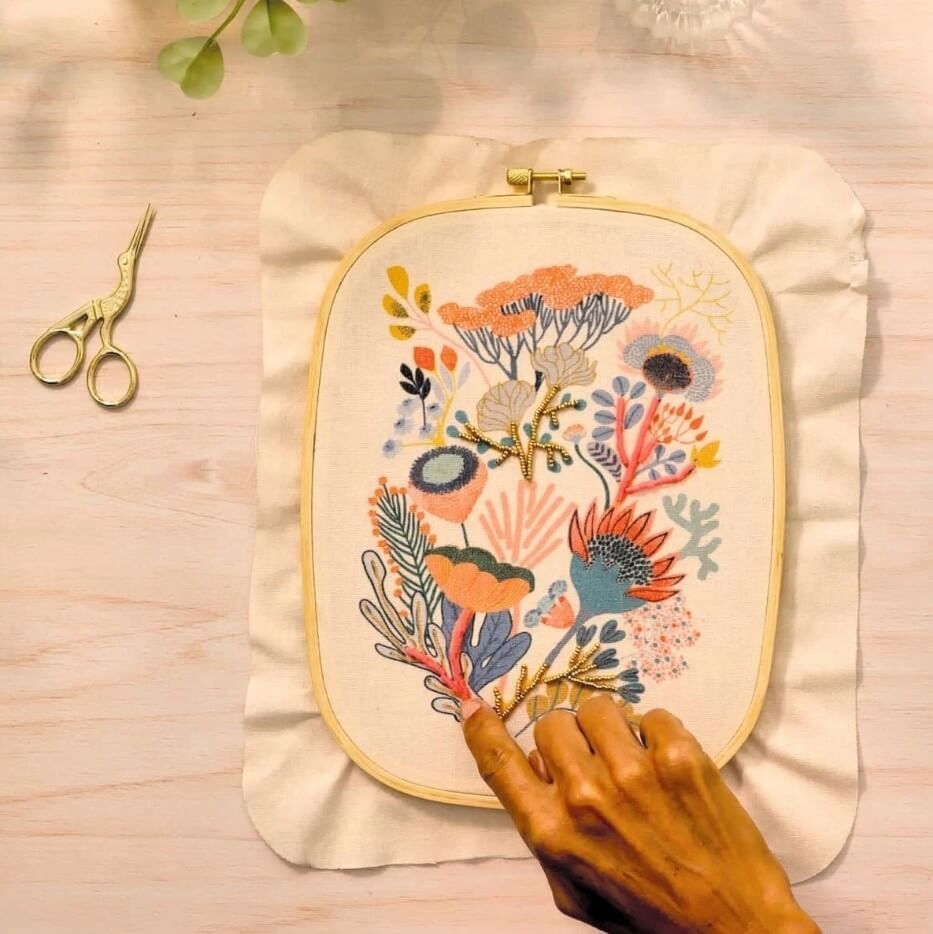 Atelier 58 - Perlenstickerei Blumen