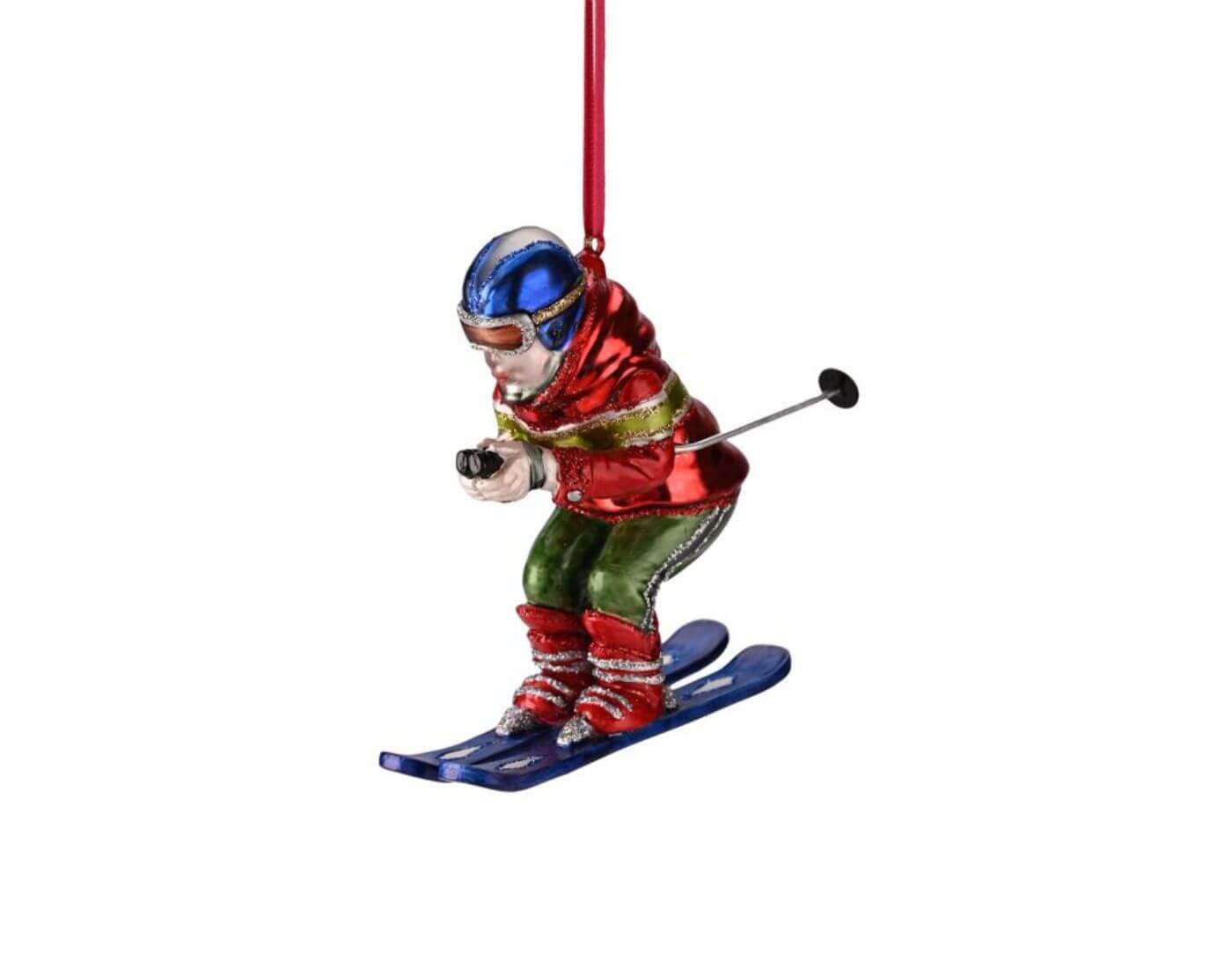 Hänger Skifahrer, mehrfarbig
