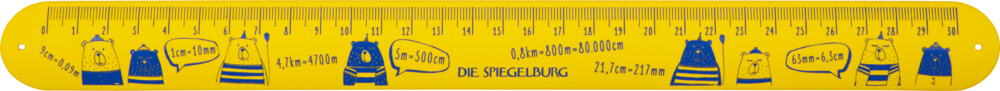 Schnapp-Lineal - Bunte Geschenke, einzeln (versch. Farben)
