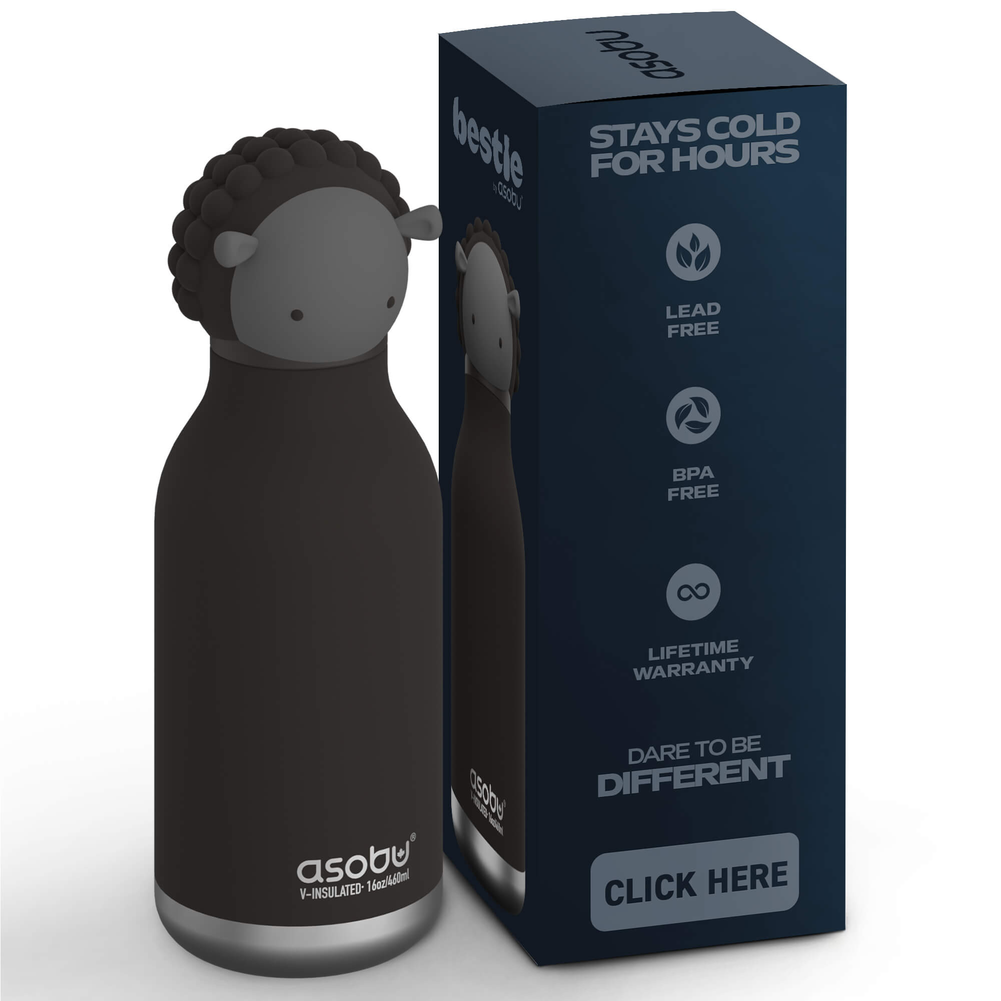 Bestie Trinkflasche Schwarzes Schaf