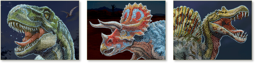 4029753188779_1 Crystal Glow Pictures-Diamond Painting - T-Rex World
