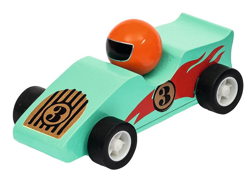 Kleine Rennwagen mit Rückziehmotor (einzeln)