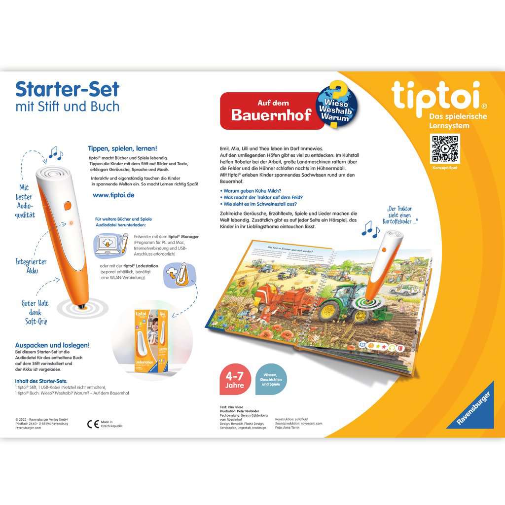 tiptoi® Starter-Set: Stift und Bauernhof Buch