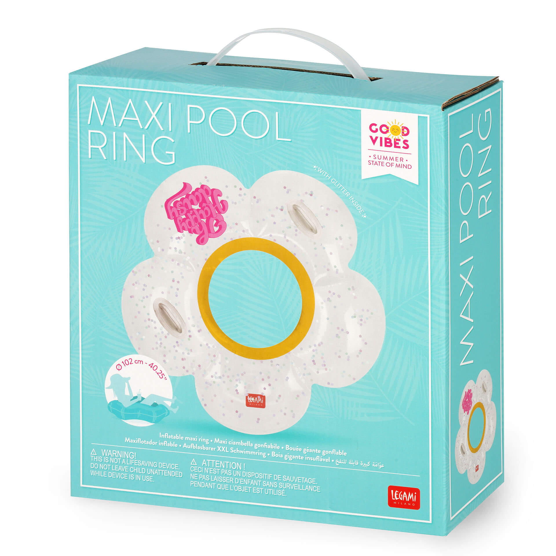Aufblasbarer Maxi-Schwimmring - Good Vibes - Daisy
