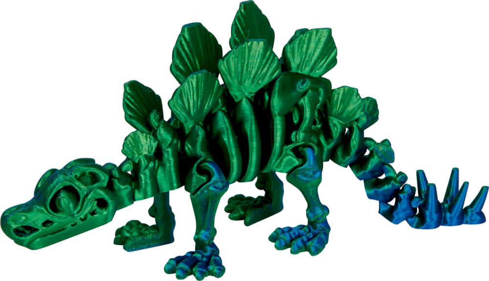 Stegosaurus Skelett - Kristalltier (einzeln)