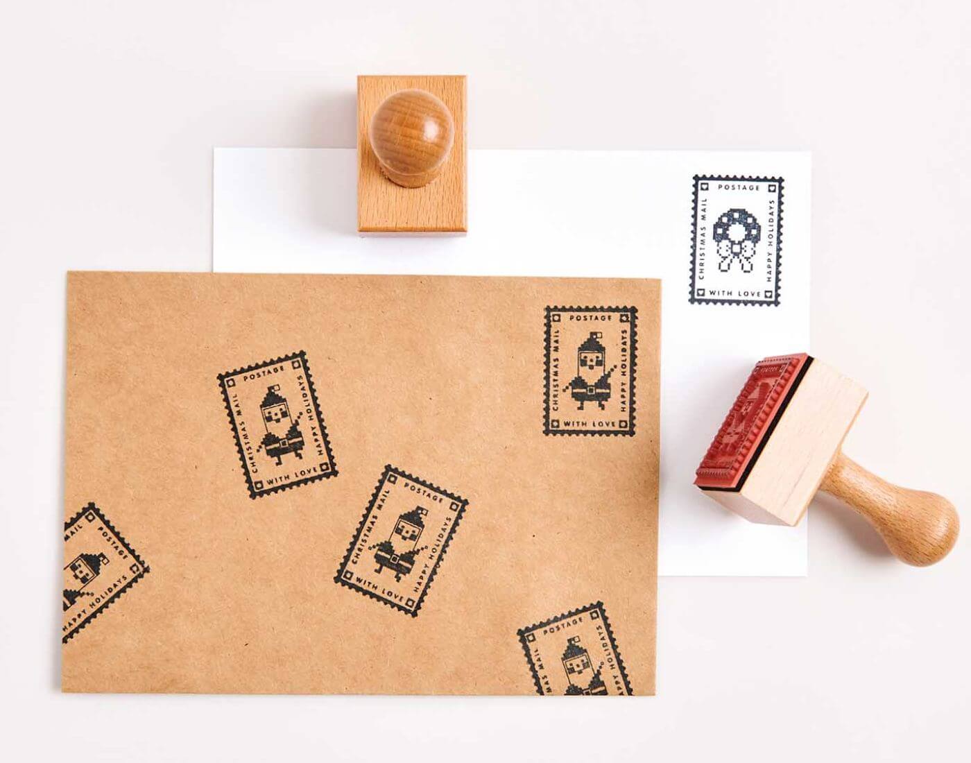 Paper Poetry Stempel Weihnachtspost Santa