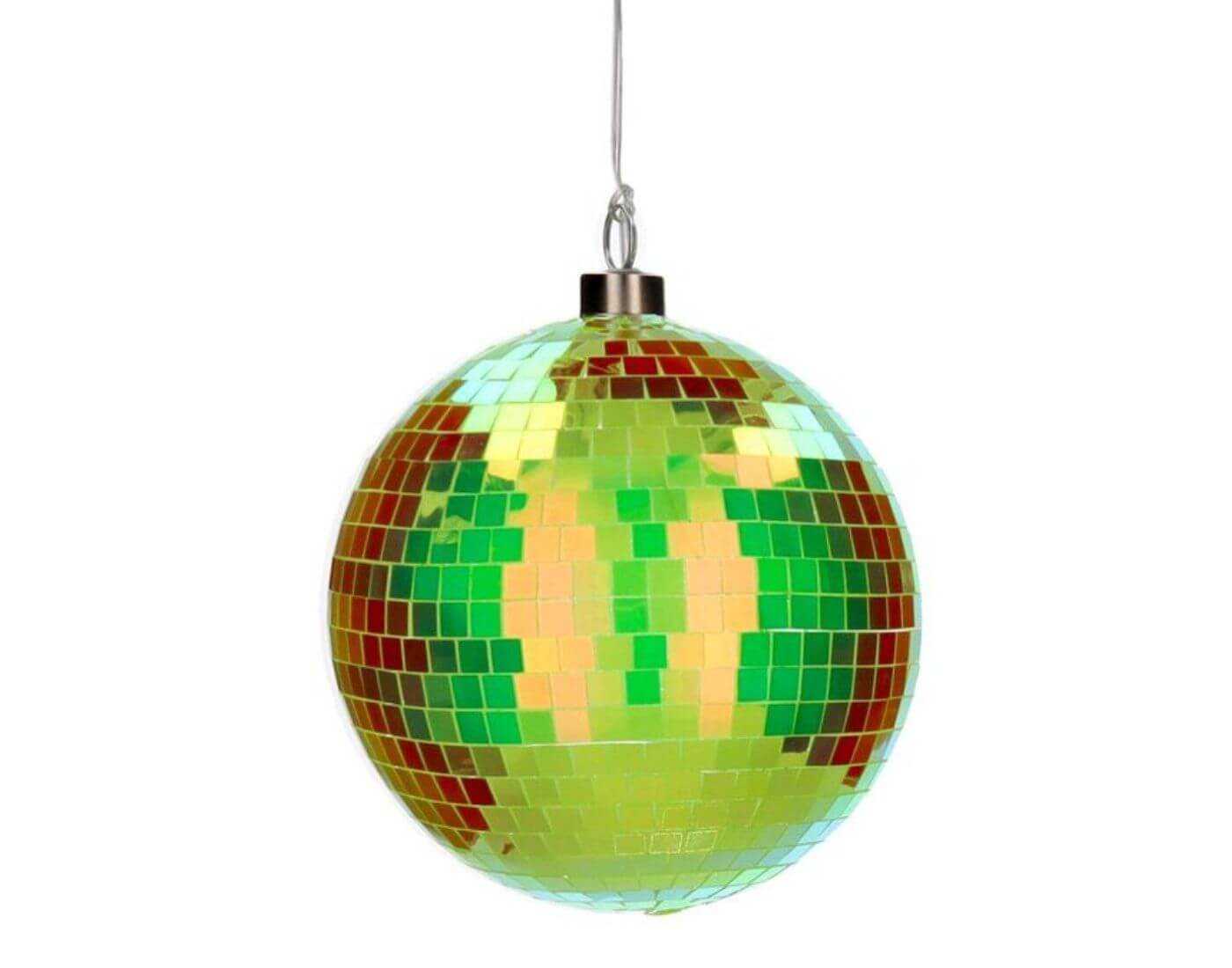 Disco, LED-Kugel, 15cm, neon grün