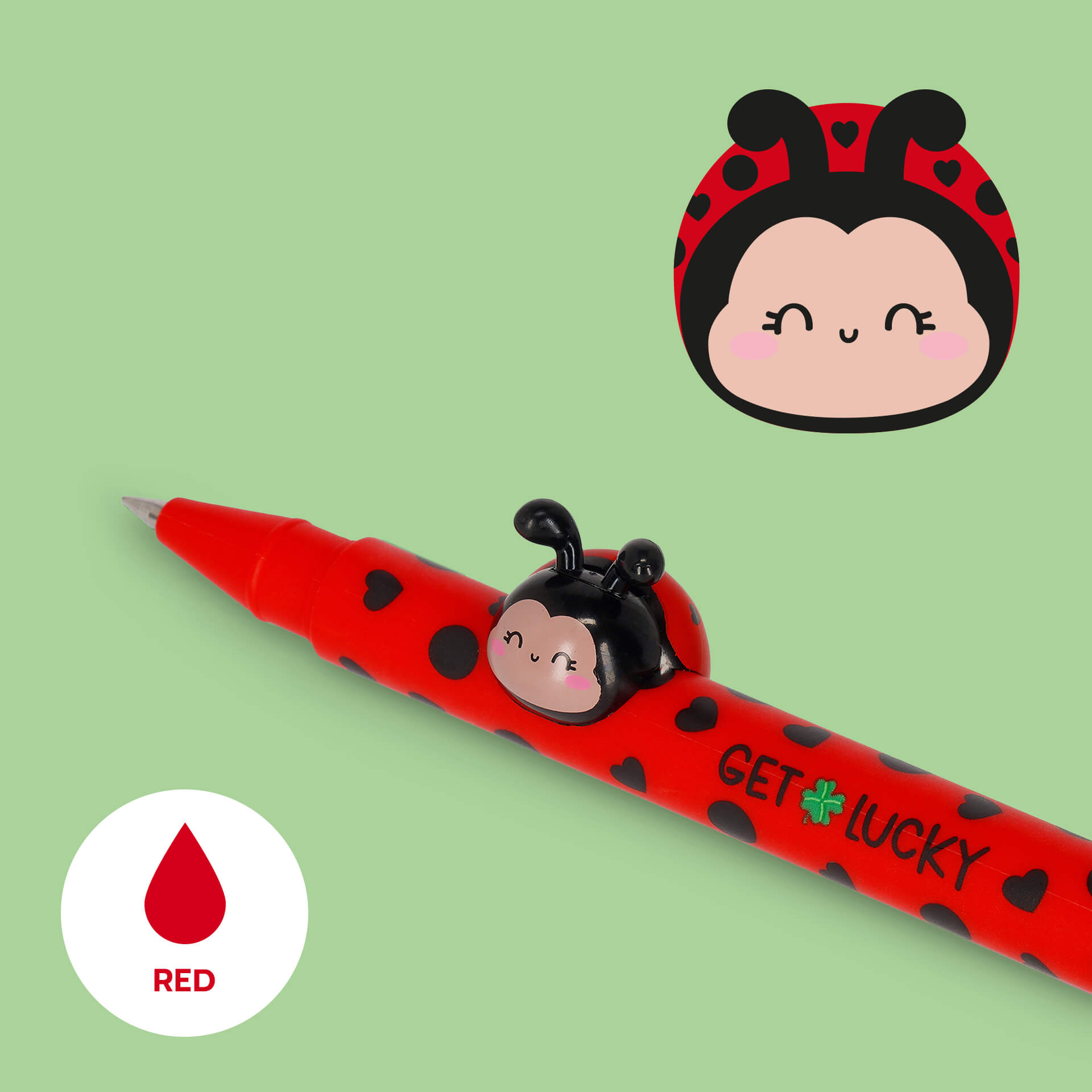 Legami Gelstift - Lovely Friends - Ladybug