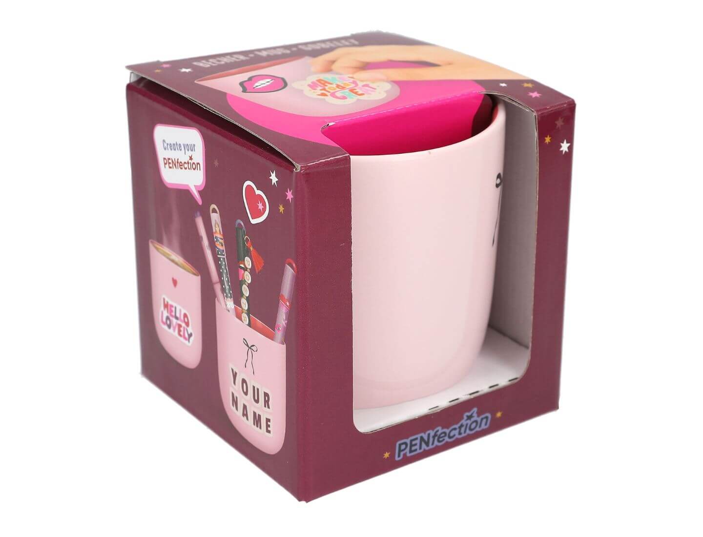 PENfection Becher Motive Schleife und Herz