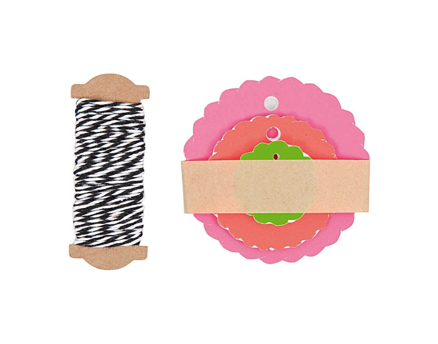 rico-anhaenger-rosette-2 Paper Poetry Geschenkanhänger Rosette Neonmix 30 Stück