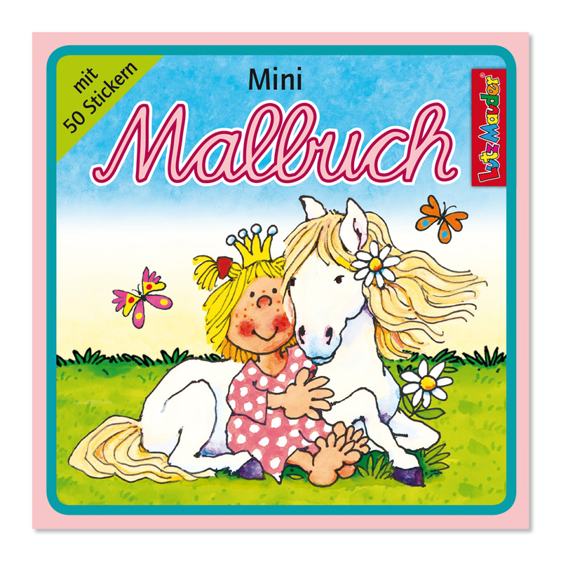 13084_05 Mini-Malbücher mit Stickern, verschiedene Motive, einzeln
