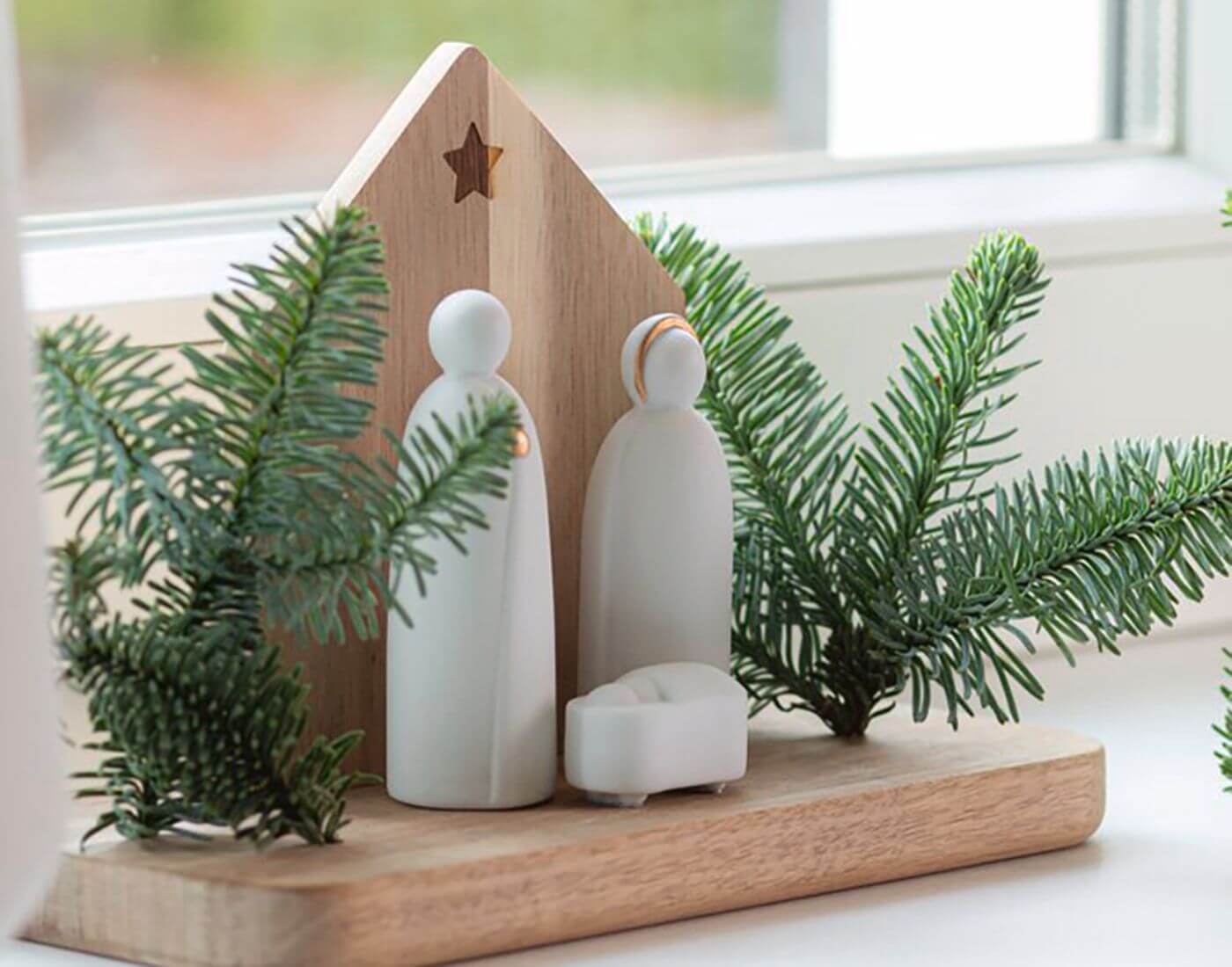 Weihnachtslandschaft. Krippe Weihnachtslandschaft. Krippe