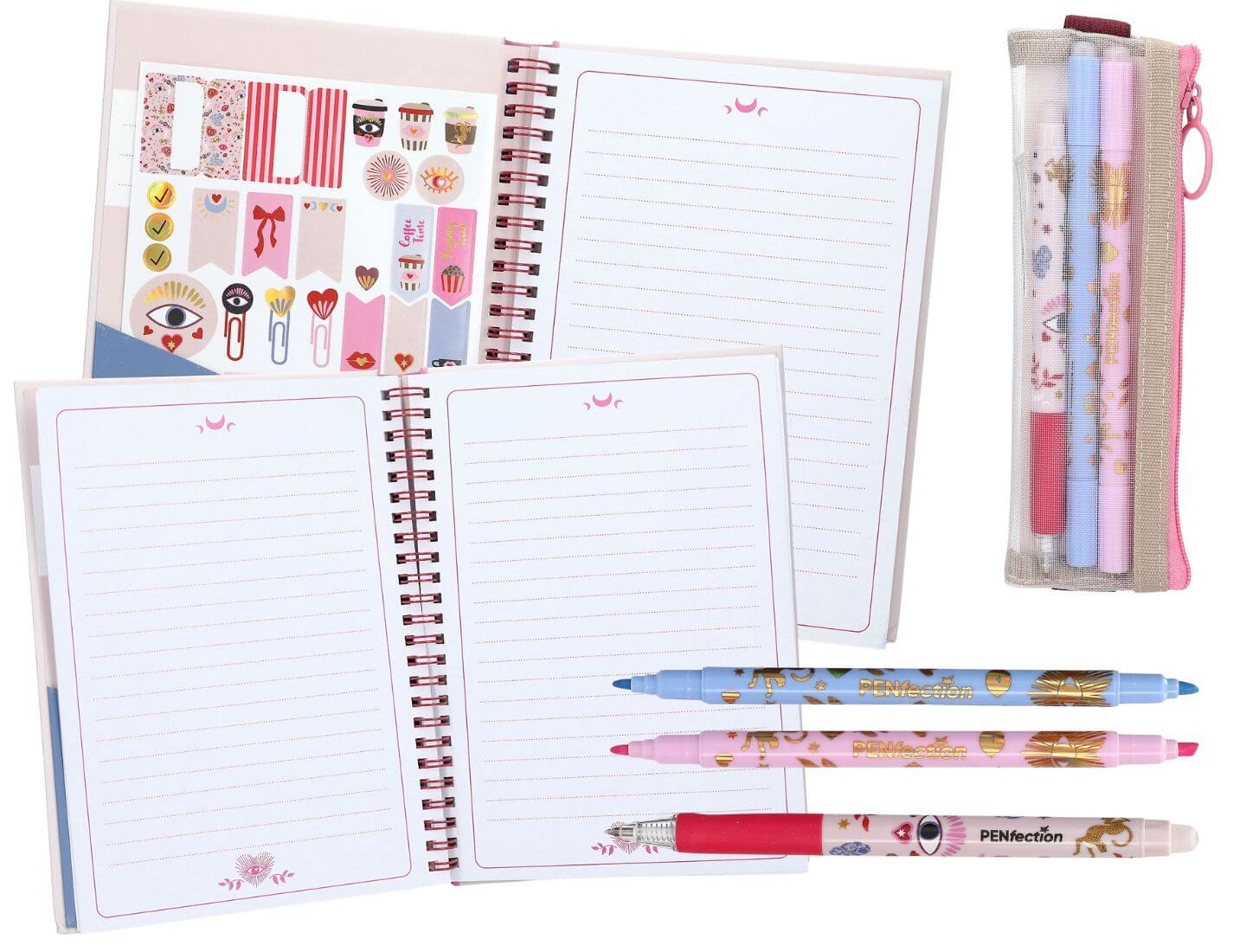 PENfection Notizbuch mit Stifteset Allover