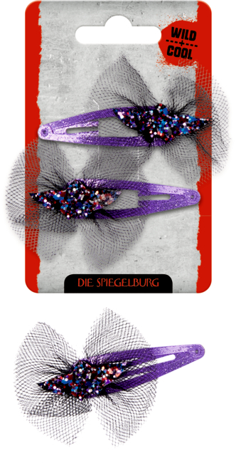 Haarclips Spinne + Fledermaus Wild+Cool