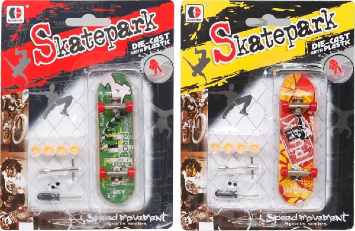 Fingerskateboard, sortiert